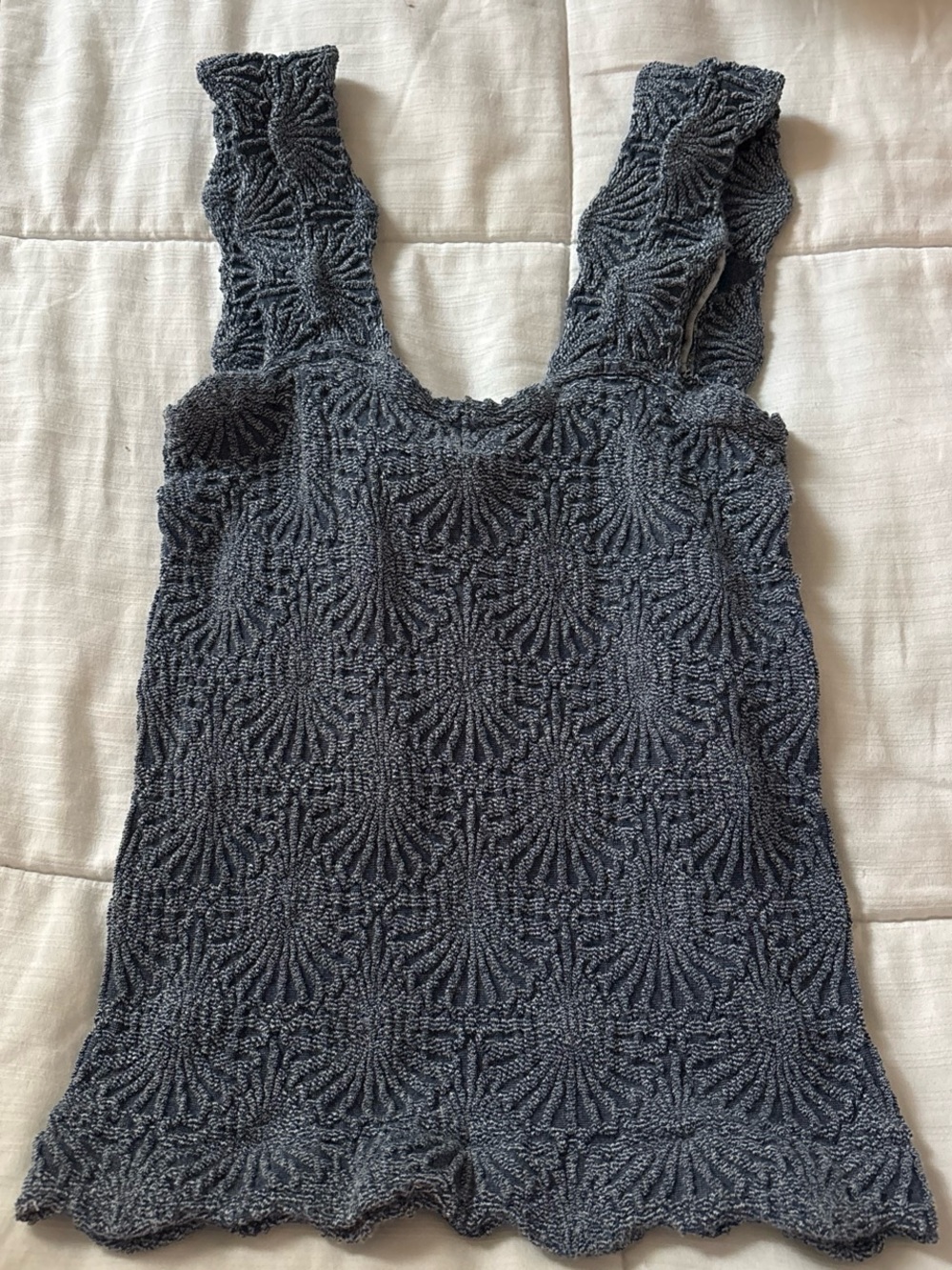 Free People Black Sleeveless Knit Tank Top M/L